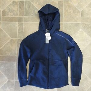 Adidas Z.N.E Full Zip Long Sleeve Hooded Sweater Cotton Poly Span Womens Small